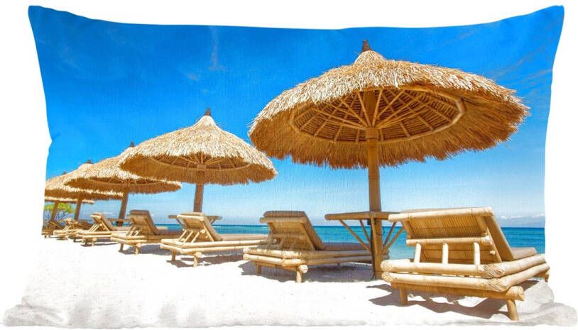 PillowMonkey Sierkussens Kussentjes Woonkamer 50x30 cm Strandstoel Strand Parasol Zee Zomer