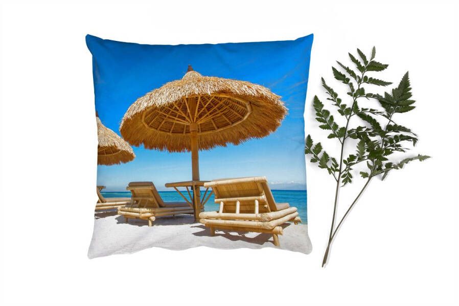 PillowMonkey Sierkussens Kussentjes Woonkamer 50x50 cm Strandstoel Strand Parasol Zee Zomer