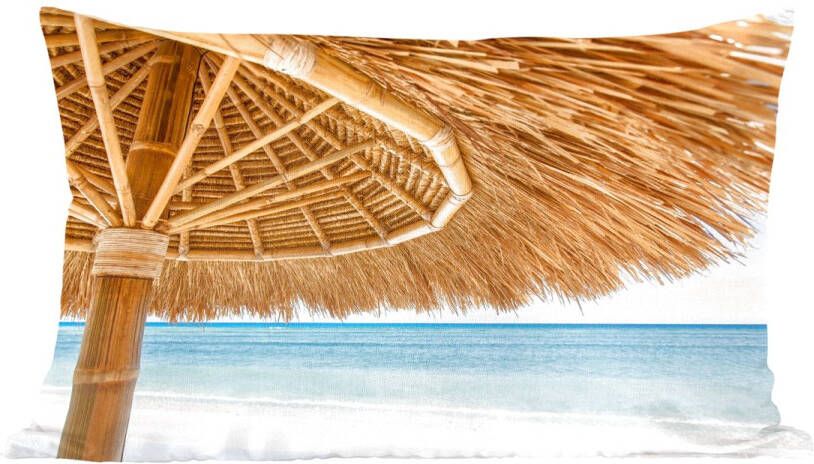 PillowMonkey Sierkussens Kussentjes Woonkamer 60x40 cm Parasol Strand Zee Tropisch