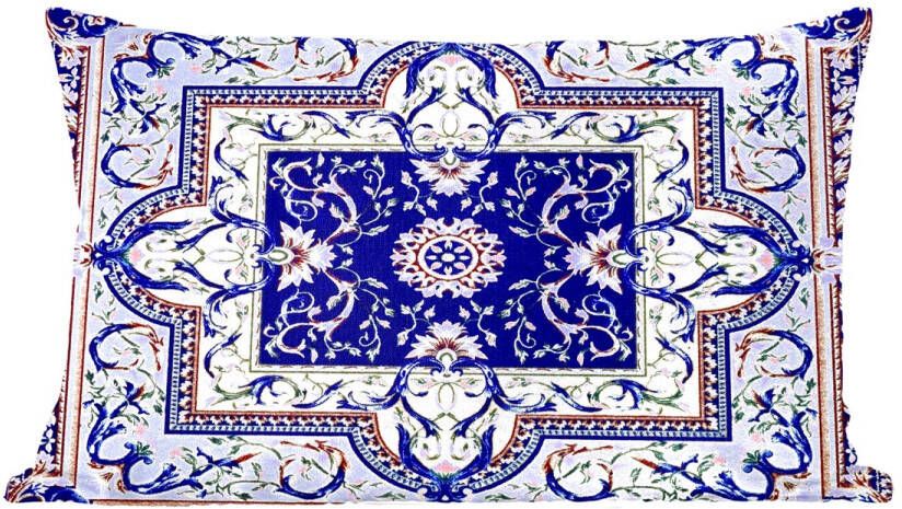 PillowMonkey Sierkussens Kussentjes Woonkamer 60x40 cm Perzisch Tapijt Vloerkleed Patronen Blauw