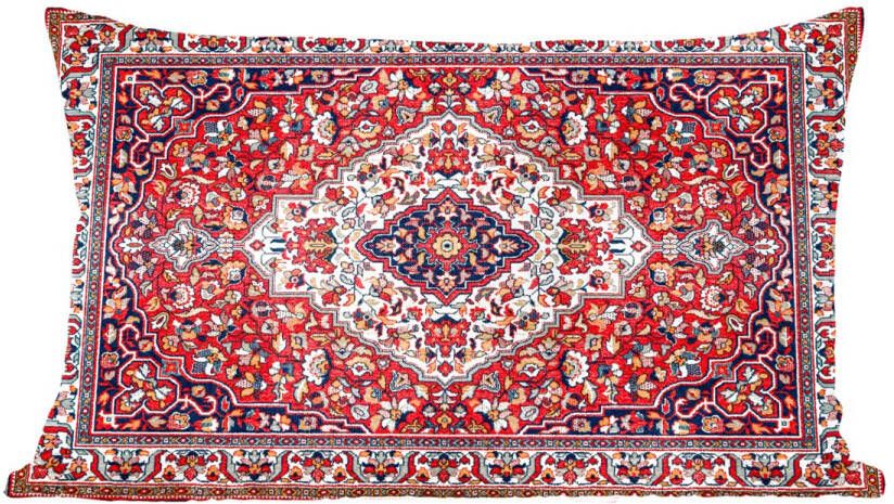 PillowMonkey Sierkussens Kussentjes Woonkamer 60x40 cm Perzisch Tapijt Vloerkleed Patronen Rood