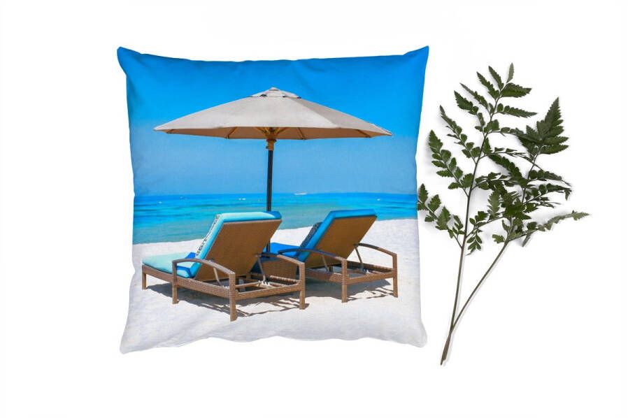 PillowMonkey Sierkussens Kussentjes Woonkamer 60x60 cm Strandstoel Parasol Zomer Zee