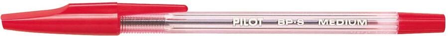 Pilot BP-S Rood Stick balpen Medium 12 stuk(s)