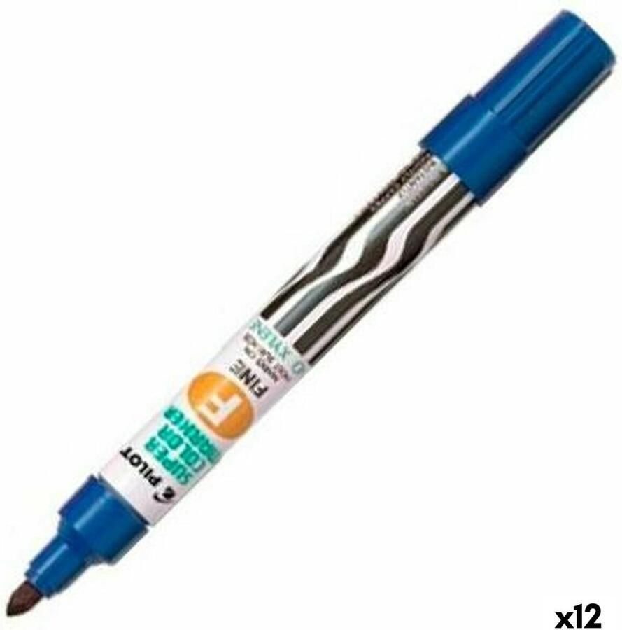 Pilot SCA-F Super Color permanente marker Kogelpunt Blauw 1 stuk(s)