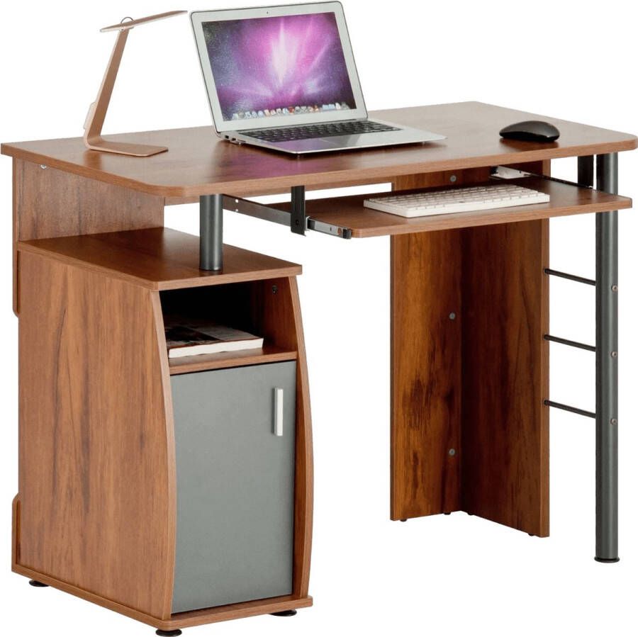 Piranha ELVER Bureau – Donkere Den – Opbergruimte & Toetsenbordhouder