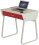 Piranha Furniture Piranha TOPE Bureau Computerbureau Compact Wit met Rode Lade PC41s - Thumbnail 1