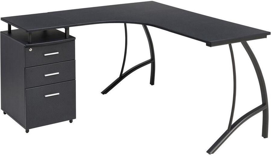 Piranha Regal bureau zwart