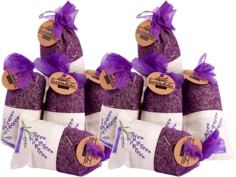 Plants by Frank Premium Biologische Lavendel geurzakjes 10 stuks x 20 gram geurzakjes voor kledingkast