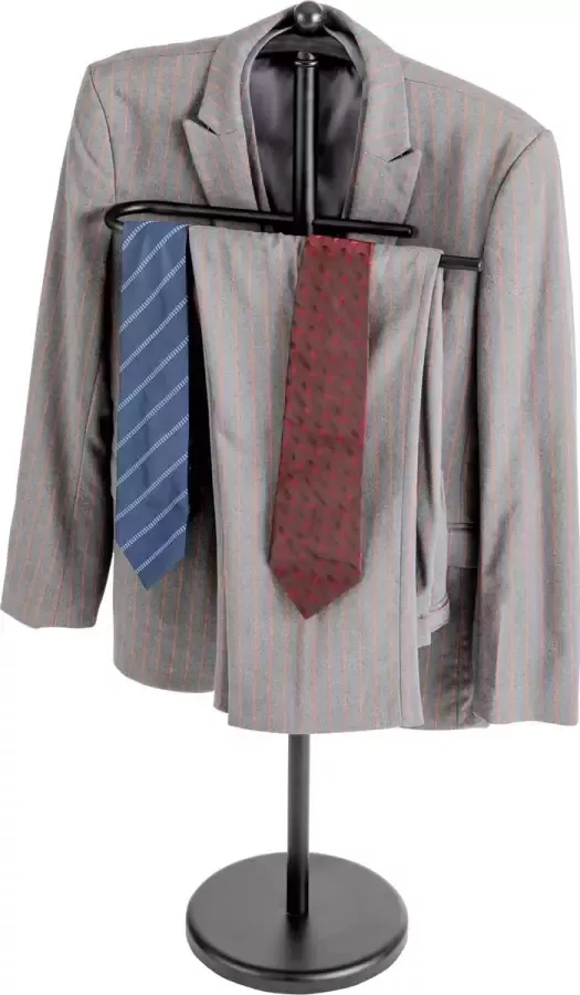 PLAY-IT Dressboy Kledingrek Mat Zwart 110x45x25 Kapstok Moederdag cadeautje