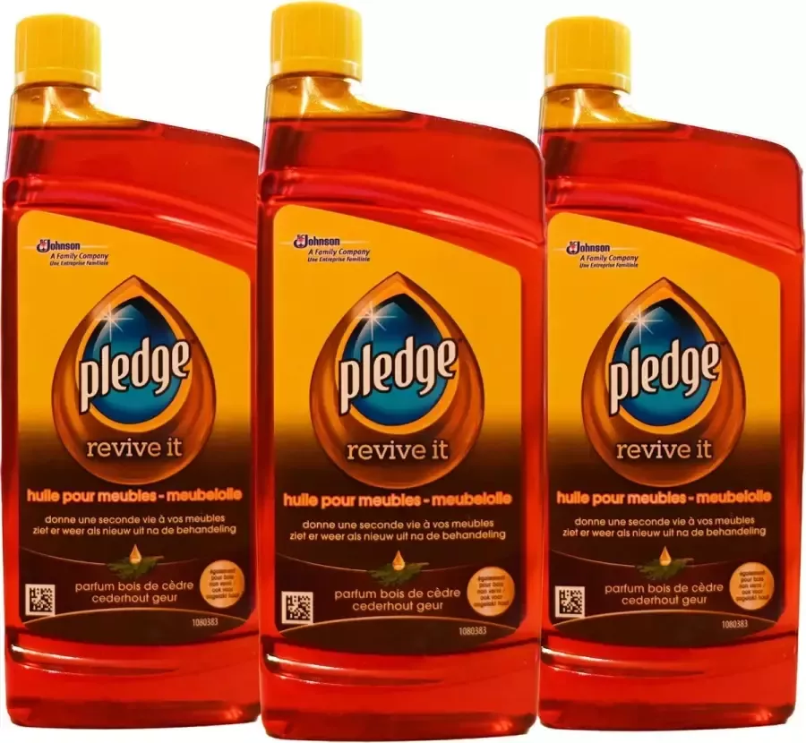 Pledge 3x meubelolie meubel olie 3x 250ml