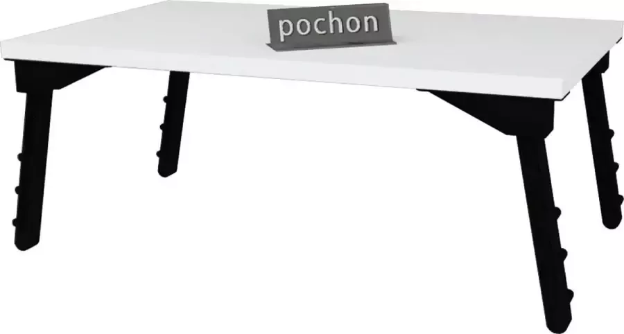Pochon Laptoptafel Alvis Wit Banktafel Bedtafel Bijzettafel Laagpolige Vloerkleed Kortpolige Vloerkleed - Foto 2