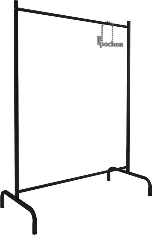 Pochon Kledingrek Lisa Zwart 48x104x137 Kledingstang Industrieel Laagpolige Vloerkleed Kortpolige Vloerkleed - Foto 2