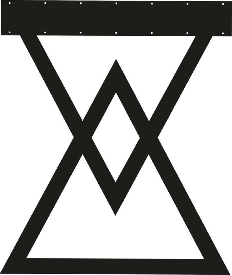 Pochon Home Tafelpoot Morfeus Staal Zwart 60x72cm Meubelpoten Tafelpoten Metaal Zwart - Foto 2