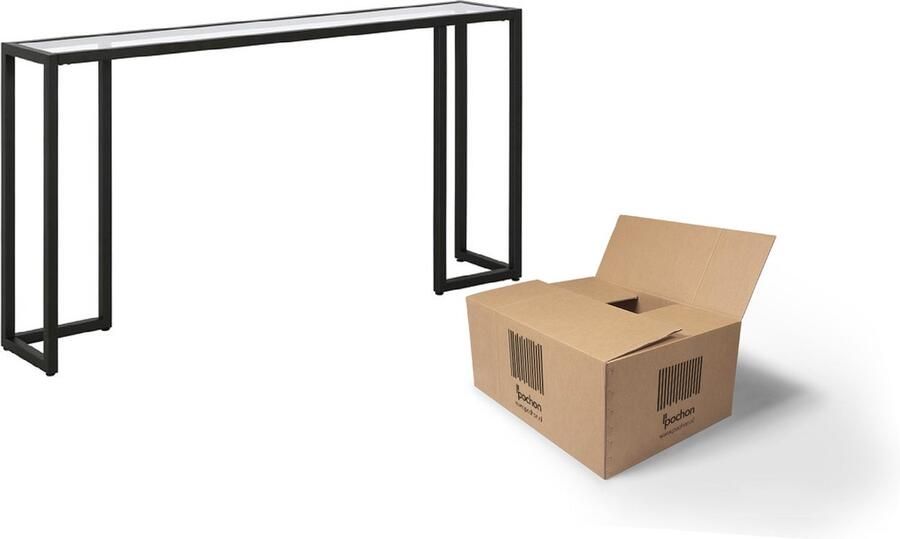 Pochon Industriële Glazendressoir Elegant Zwart 25x120x73 Boekenkast Ladderkast Vakkenkast Kast Opbergkast - Foto 2