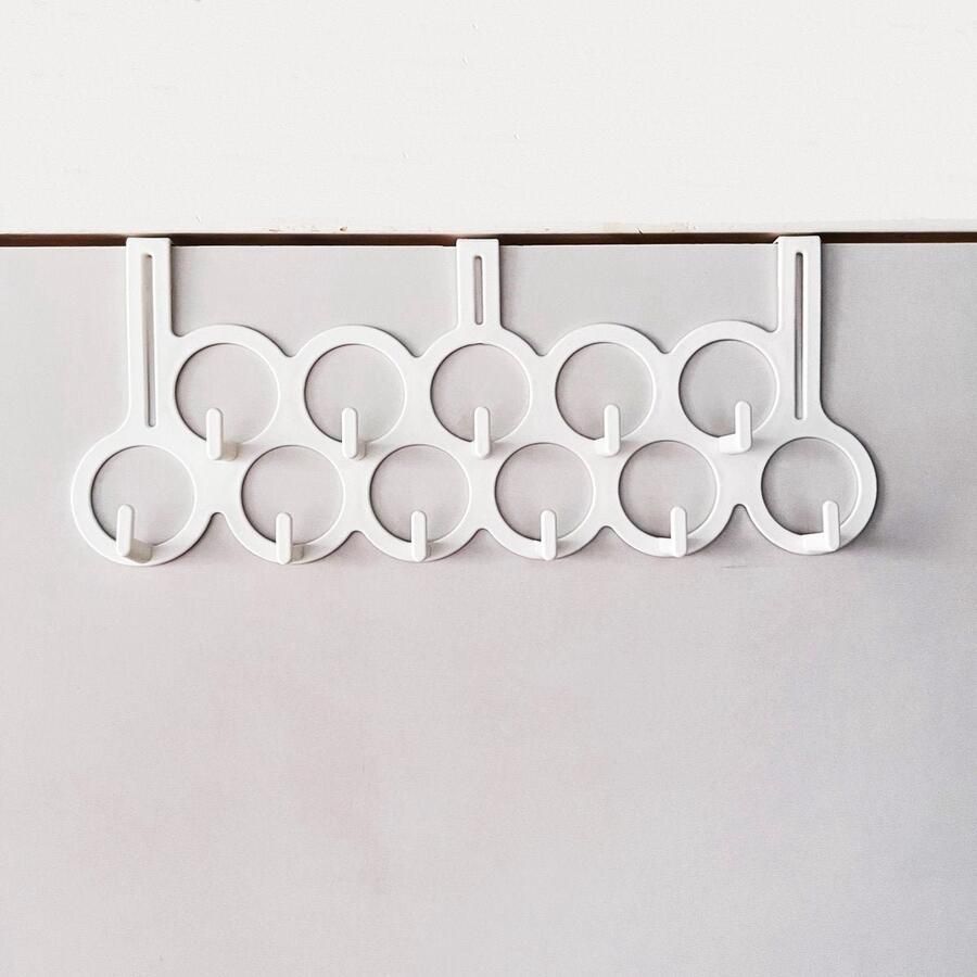 Pochon Kapstok Wit 11 Haken Wit Deurkapstok Hangend Kapstok Laagpolige Vloerkleed Kortpolige Vloerkleed