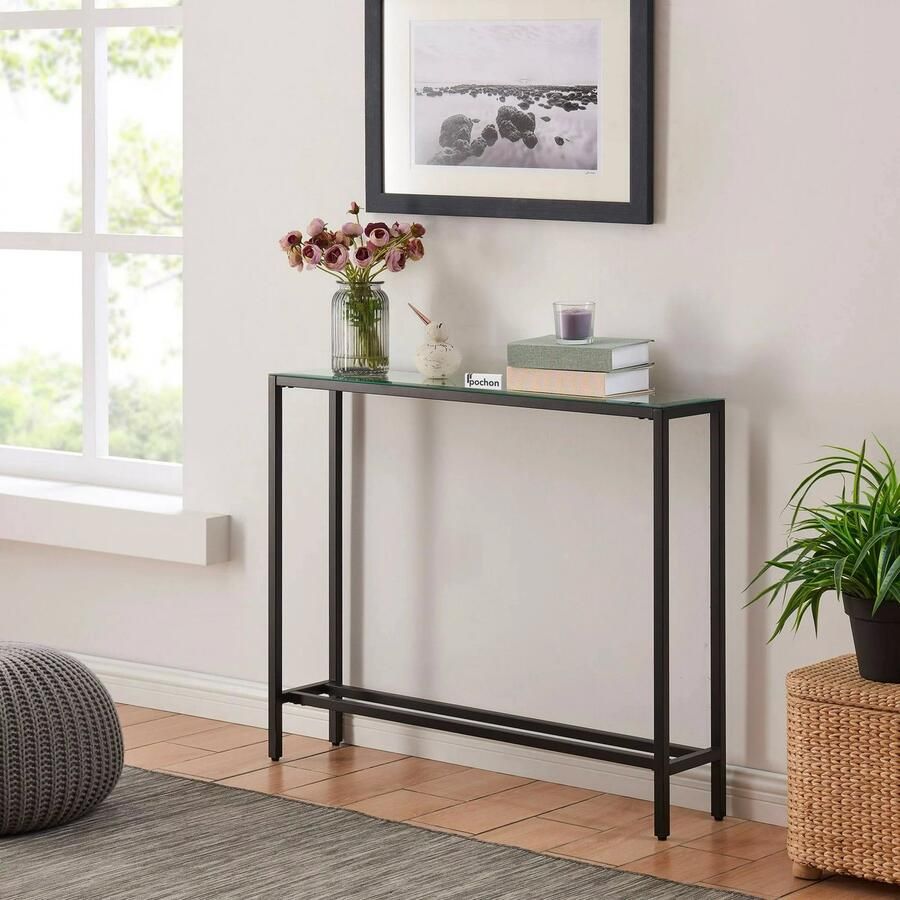 Pochon Industriële Glazendressoir Chic Zwart 20x80x75 Boekenkast Ladderkast Vakkenkast Kast Opbergkast