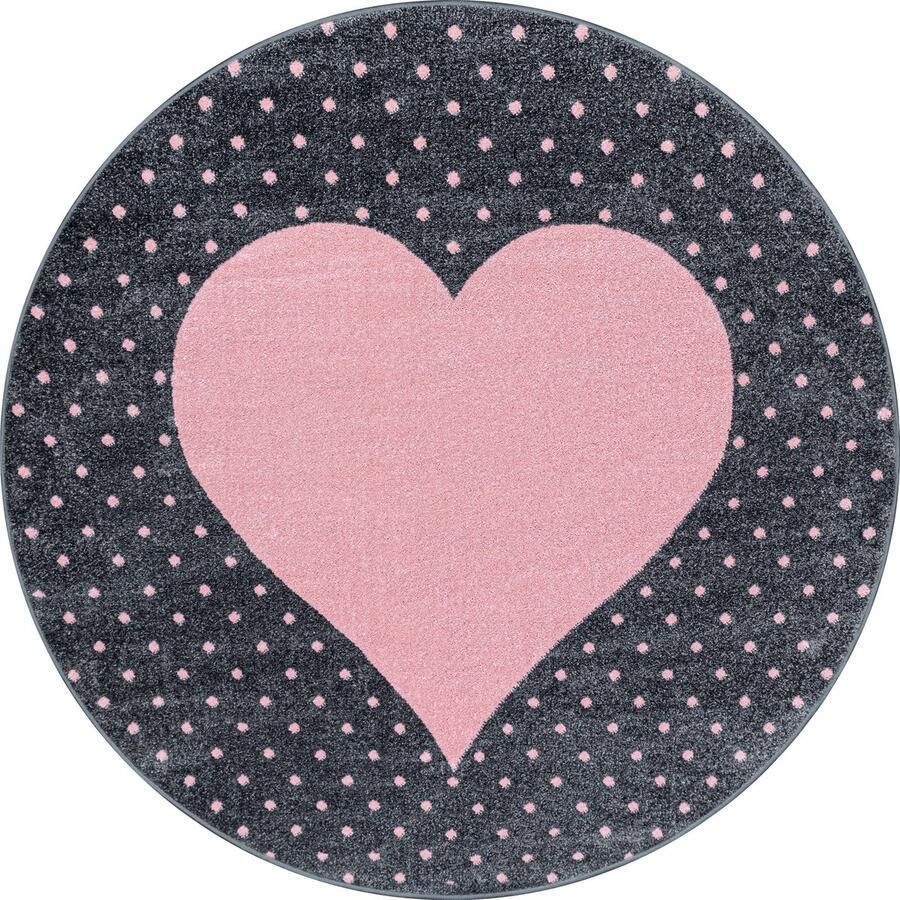 Pochon Tapijt Bambi Roze 120x120x1 Vloerkleed Wolken Laagpolige Vloerkleed Kortpolige Vloerkleed voor Kinderkamer Speelkleed Ronde Vloerkleed Ronde Tapijt - Foto 2
