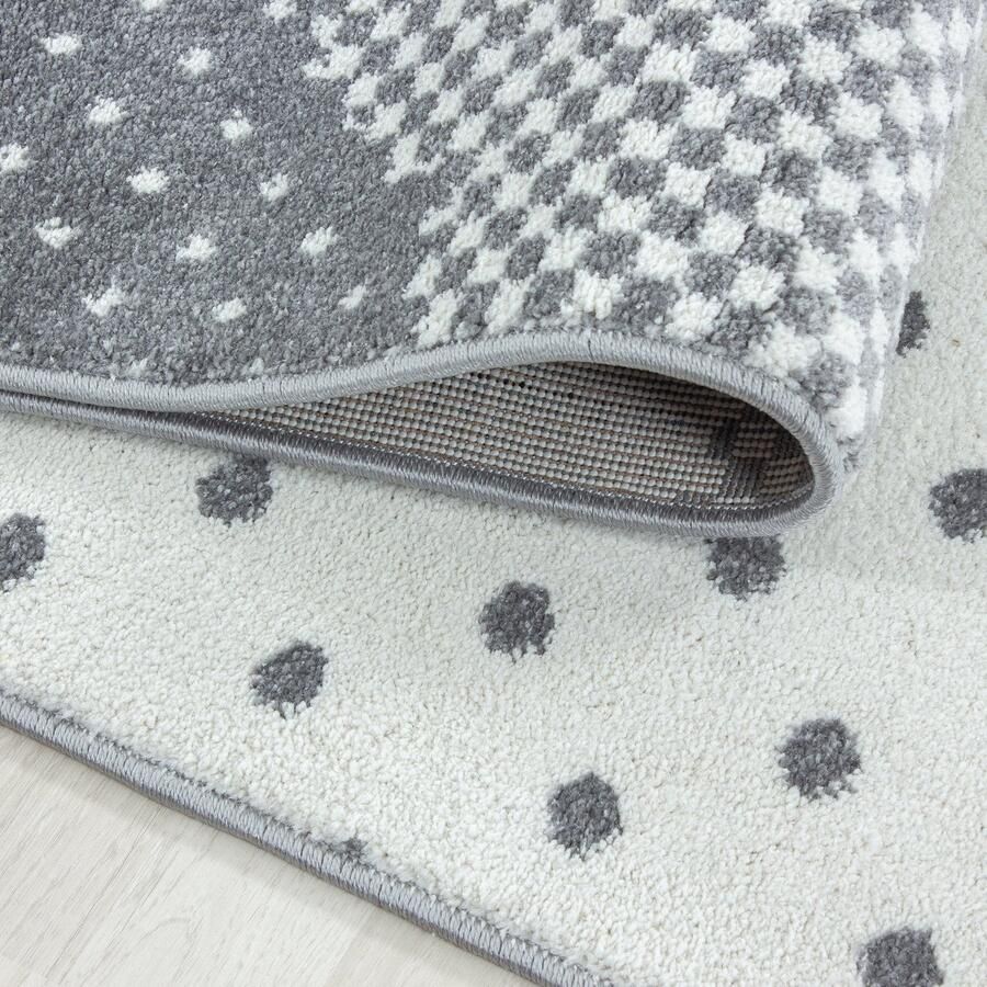 Pochon Tapijt Bambi Roze 160x160x1 Vloerkleed Wolken Laagpolige Vloerkleed Kortpolige Vloerkleed voor Kinderkamer Speelkleed Ronde Vloerkleed Ronde Tapijt - Foto 4