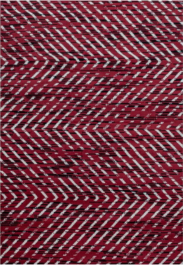Pochon Tapijt Base Rood 110x60x1 Vloerkleed Geometrisch Laagpolige Vloerkleed Kortpolige Vloerkleed Rechthoekige Tapijt Rechthoekige Vloerkleed