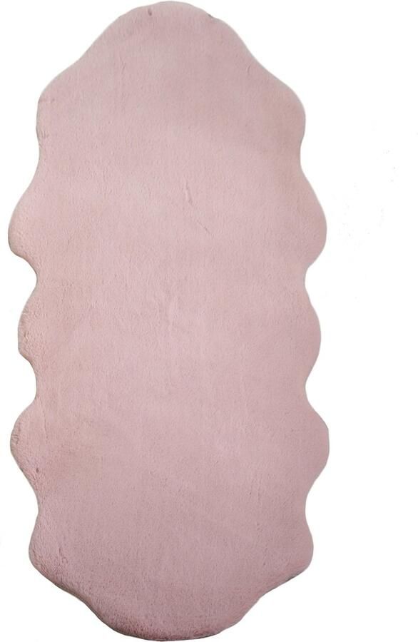 Pochon Tapijt Caty Roze 180x60x2 5 Vloerkleed Imitatieleer Hoogpolige Vloerkleed