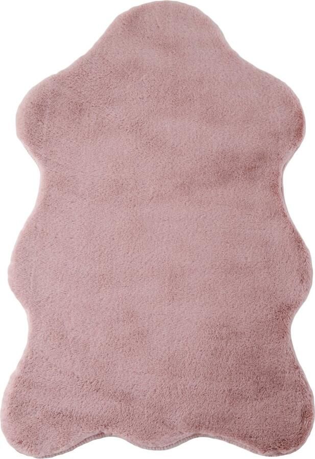 Pochon Tapijt Caty Roze 90x60x2 5 Vloerkleed Imitatieleer Hoogpolige Vloerkleed