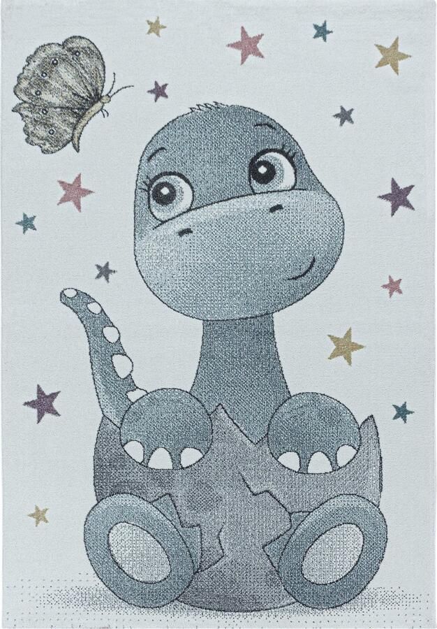 Pochon Tapijt Funny Blauw 150x80x1 1 Vloerkleed Dinosaurus Hoogpolige Vloerkleed voor Kinderkamer Speelkleed Rechthoekige Tapijt Rechthoekige Vloerkleed