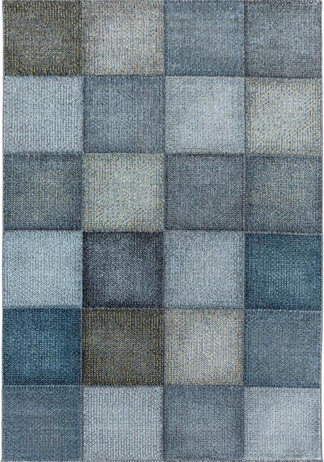 Pochon Tapijt Ottawa Blauw 230x160x0 8 Vloerkleed Geruit Laagpolige Vloerkleed Kortpolige Vloerkleed Rechthoekige Tapijt Rechthoekige Vloerkleed