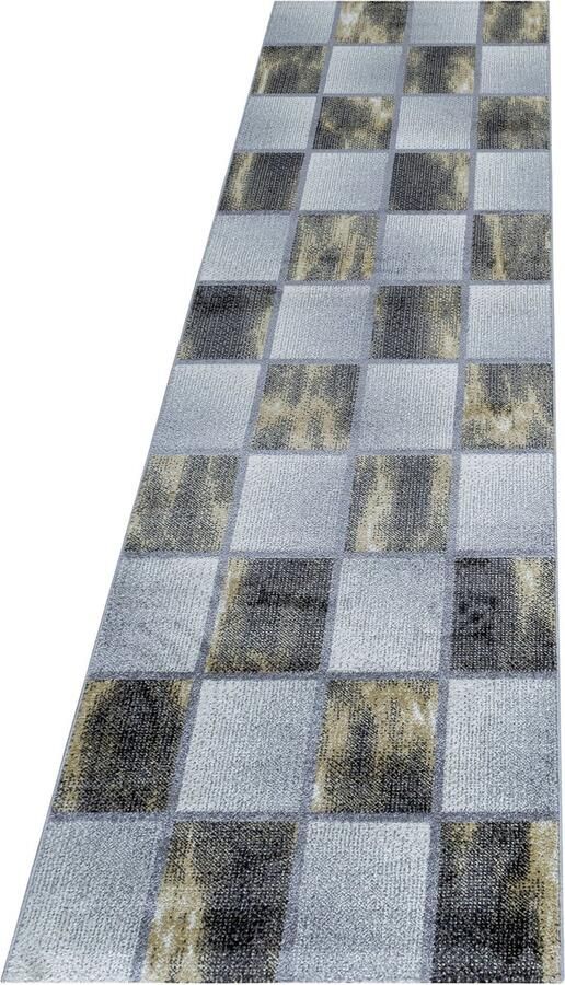 Pochon Tapijt Ottawa Geel 250x80x0 8 Vloerkleed Geruit Laagpolige Vloerkleed Kortpolige Vloerkleed Rechthoekige Tapijt Rechthoekige Vloerkleed - Foto 2