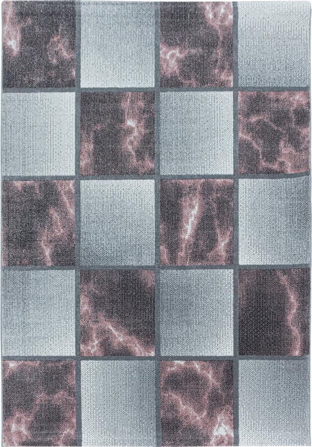 Pochon Tapijt Ottawa Roze 170x120x0 8 Vloerkleed Geruit Laagpolige Vloerkleed Kortpolige Vloerkleed Rechthoekige Tapijt Rechthoekige Vloerkleed