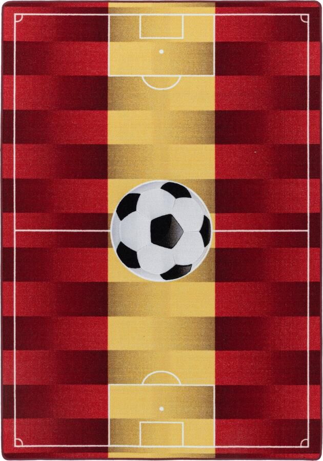 Pochon Tapijt Play Geel 200 Cmx140 Cmx0 7 Cm Vloerkleed Laagpolige Vloerkleed Kortpolige Vloerkleed