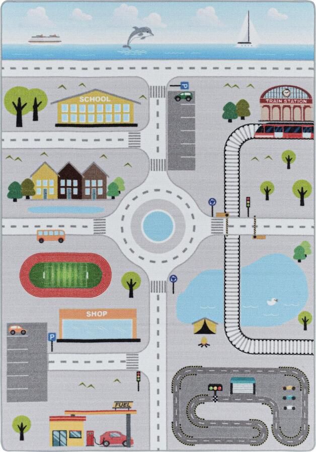 Pochon Tapijt Play Grijs 230x160x0 7 Vloerkleed Cijfers Laagpolige Vloerkleed Kortpolige Vloerkleed voor Kinderkamer Speelkleed Rechthoekige Tapijt Rechthoekige Vloerkleed