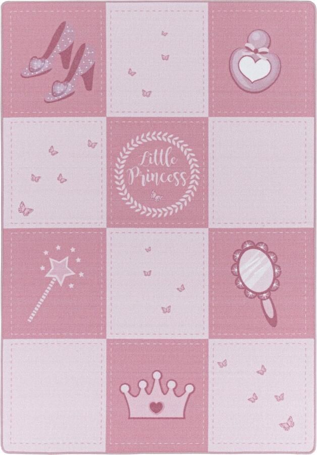 Pochon Tapijt Play Roze 140x200x0 7 Vloerkleed Prinses Laagpolige Vloerkleed Kortpolige Vloerkleed voor Kinderkamer Speelkleed Rechthoekige Tapijt Rechthoekige Vloerkleed