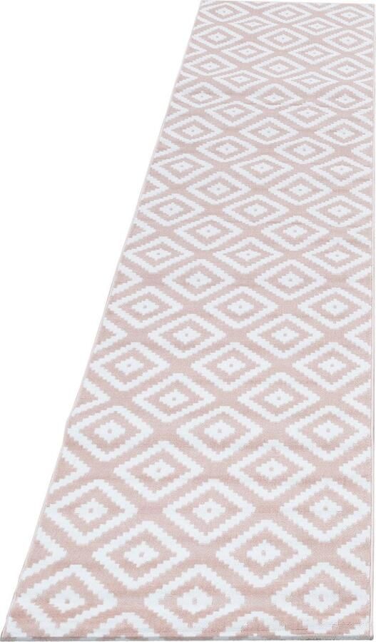 Pochon Tapijt Plus Roze 300x80x0 6 Vloerkleed Geometrisch Laagpolige Vloerkleed Kortpolige Vloerkleed Rechthoekige Tapijt Rechthoekige Vloerkleed
