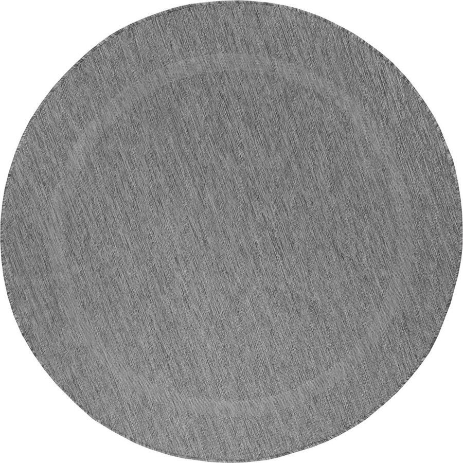 Pochon Tapijt Relax Grijs 160x160x0 5 Vloerkleed Effen Buiten Laagpolige Vloerkleed Kortpolige Vloerkleed Ronde Vloerkleed Ronde Tapijt