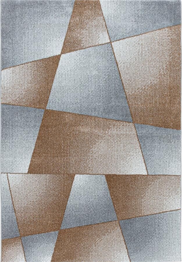 Pochon Tapijt Rio Koper 200x140x1 1 Vloerkleed Geometrisch Hoogpolige Vloerkleed Rechthoekige Tapijt Rechthoekige Vloerkleed - Foto 2