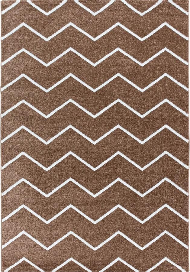 Pochon Tapijt Rio Koper 200x140x1 1 Vloerkleed Geometrisch Hoogpolige Vloerkleed Rechthoekige Tapijt Rechthoekige Vloerkleed - Foto 3