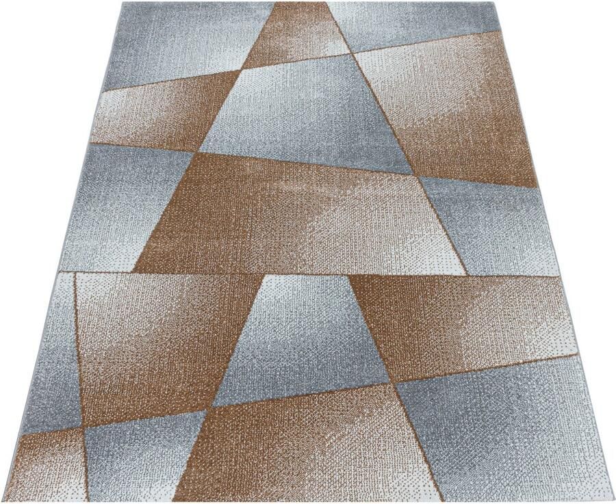 Pochon Tapijt Rio Koper 290x200x1 1 Vloerkleed Geometrisch Hoogpolige Vloerkleed Rechthoekige Tapijt Rechthoekige Vloerkleed