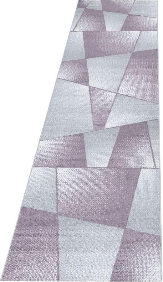 Pochon Tapijt Rio Paars 250x80x1 1 Vloerkleed Geometrisch Hoogpolige Vloerkleed Rechthoekige Tapijt Rechthoekige Vloerkleed