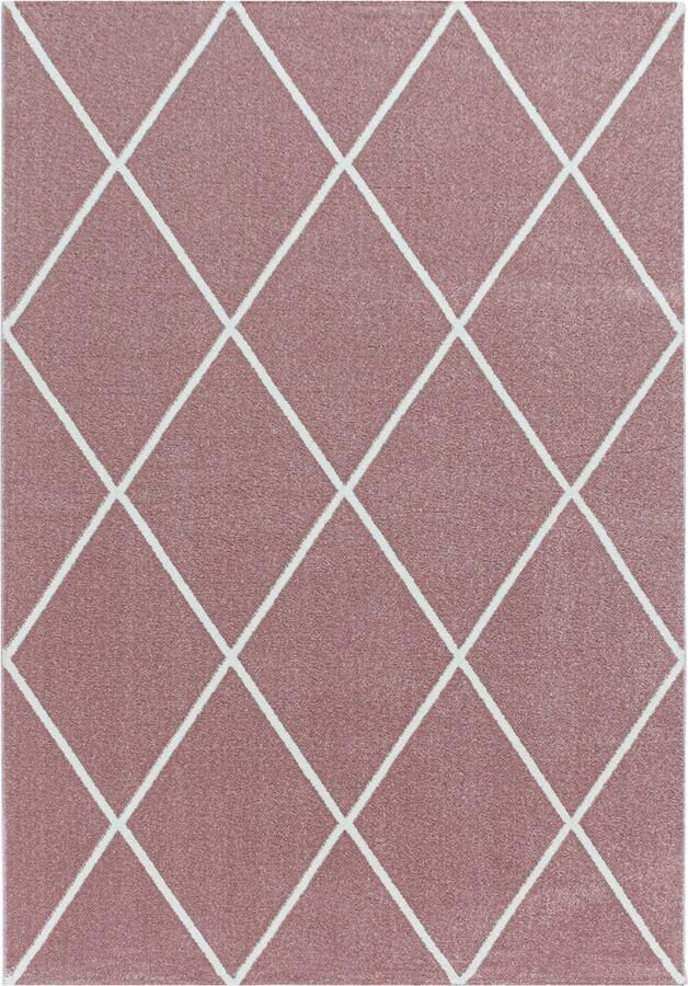 Pochon Tapijt Rio Roze 200x140x1 1 Vloerkleed Geometrisch Hoogpolige Vloerkleed Rechthoekige Tapijt Rechthoekige Vloerkleed - Foto 2