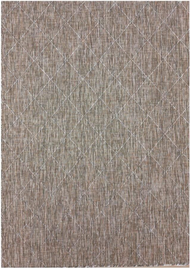 Pochon Tapijt Zagora Beige 250x80x0 5 Vloerkleed Diamant Buiten Laagpolige Vloerkleed Kortpolige Vloerkleed Rechthoekige Tapijt Rechthoekige Vloerkleed