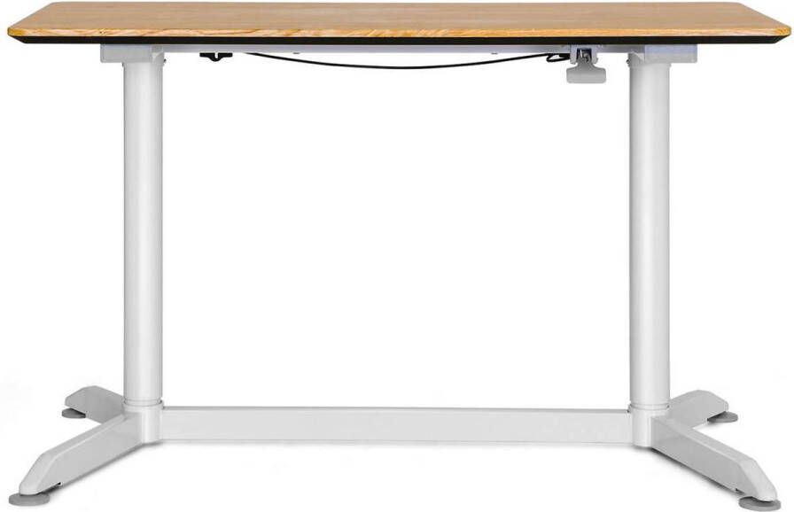 Podec Bureau Computertafel Laptoptafel Computerbureau Wit Makkelijk Handmatig in Hoogte Verstelbaar