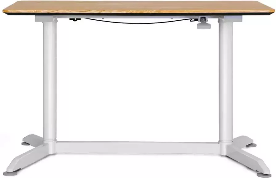 Podec Bureau Computertafel Laptoptafel Computerbureau Wit Makkelijk Handmatig in Hoogte Verstelbaar