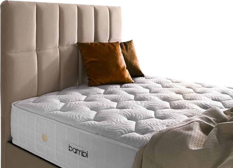 BSS Bedding Bed Boxspringbed Set 90 x 200 H4 H5 Golden Prime Slaapkamerbed 1 x Matras 1 x Bedbox 1 x Bedhoofdeinde - Foto 2