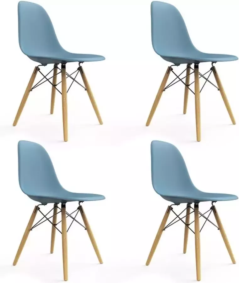 Polaza Eetkamerstoelen 4 Stuks Set van 4 Hout Nordic Design – Eetkamerstoel – Eetkamerstoelen – Eetkamerstoel Geel