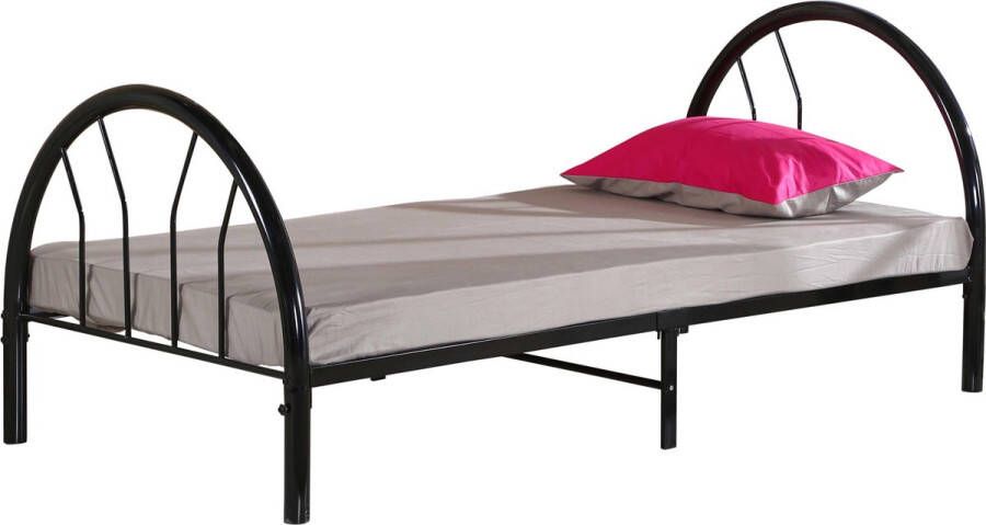 Poldimar EENPERSOONSBEDDEN CAMILLE 90 X 200 CM ZWART