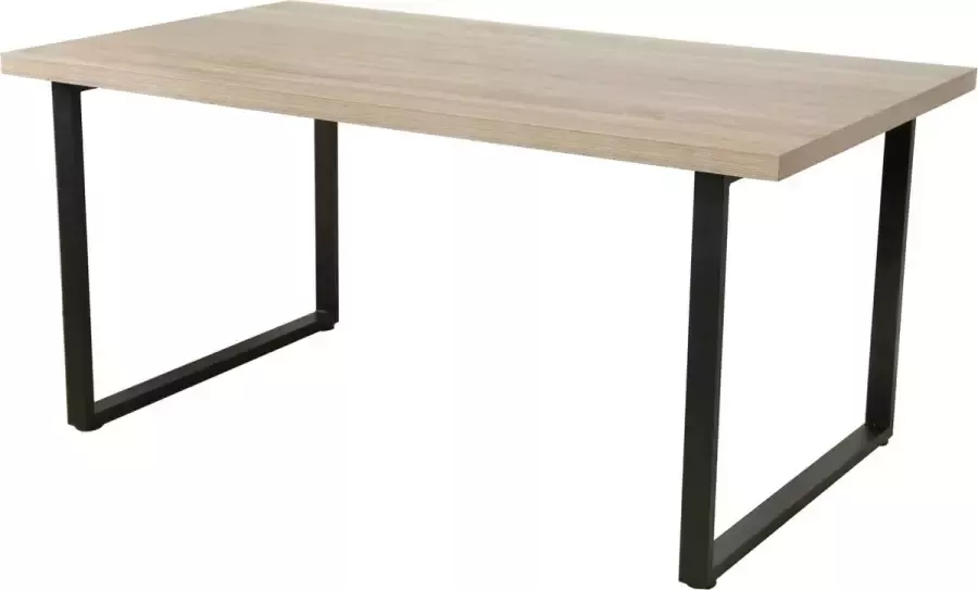 Poldimar Eettafel Dave 160x90cm eik zwart