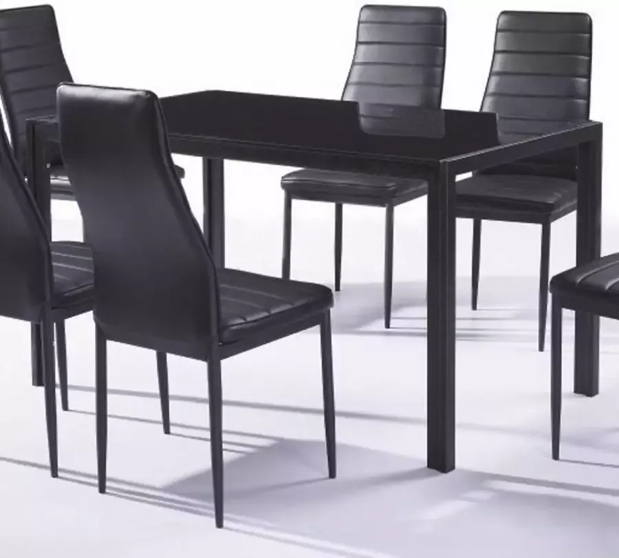 Poldimar Eettafel Lomi 133cm zwart - Foto 2