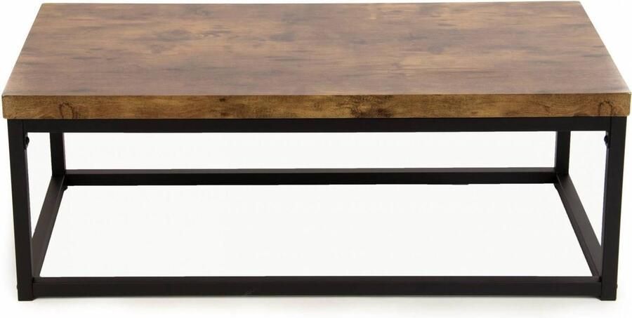 Poldimar EMOB Salontafel Hector 100cm sonoma eik zwart Salontafels outlet Zwart; Grijs MDF; Metaal Salontafels outlet Op voorraad