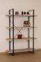 Poldimar Rek Shelves 4 legplanken zwart ijzeren frame - Thumbnail 3