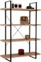 Poldimar Rek Shelves 4 legplanken zwart ijzeren frame - Thumbnail 2